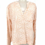 Carve Designs Women's Peach Size XS tunic Acid Wash Long Sleeve
