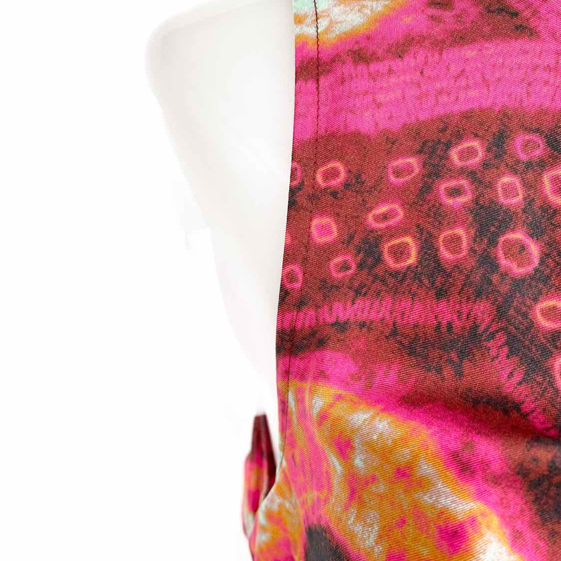 ULLA JOHNSON Othella Wild Rose Women's Pink Size M Sleeveless Abstract Dress