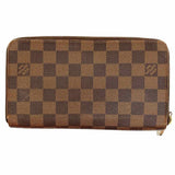 LOUIS VUITTON 2014 Zippy Organizer Brown Zip-Around Damier Ebene Wallet