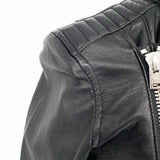 IRO Women's Black Size S Moto Leather Quilted Jacket