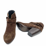 rag & bone Harrow Women's Brown Size 38.5/8 Block Heel Suede Bootie