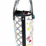 Brighton Fashionista Paris Blooms Mini Coated Canvas Multi-Color Graphics Tote