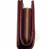 Gucci Shadow Print Coated Canvas Burgundy Bi-Fold GG Wallet
