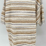 Maison Ullens Women's Beige Size M Shirt Stripe Dress