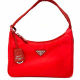 Prada Re-Nylon 2000 Re-Edition Nylon Red Crescent Shoulder Bag