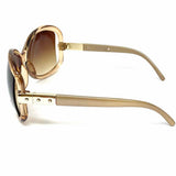Kenneth Cole React Beige Butterfly Translucent Sunglasses