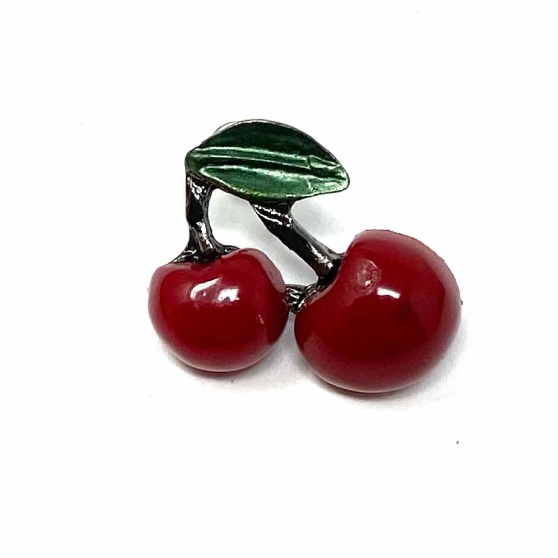 Betsey Johnson Red Stud Cherry Earrings