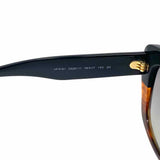 Giorgio Armani Black Brown Cat Eye Color Block Sunglasses