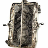 Silver Kisslock Filigree Chainmail Clutch
