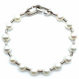Tiffany & Co. HardWear 925 Sterling Silver White Beaded 7.5" Pearl Bracelet