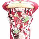 Citron Women's Red Size S Cap Sleeve Bamboo Rayon dragons Sleeveless