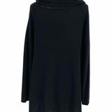 subtle luxury Women's Black Size S/m Cowl Neck Cashmere Sweater