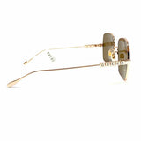 Gucci Metal Rose Gold Tone Square GG1434S Sunglasses