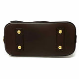 LOUIS VUITTON Alma BB Coated Canvas Brown Top Handle Damier Ebene Crossbody