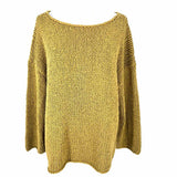 Eileen Fisher Women's Green Size L Knit Cotton Sweater