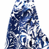 Dylan Women's Blue White Size M Puff Sleeve Cotton Filligree Dress