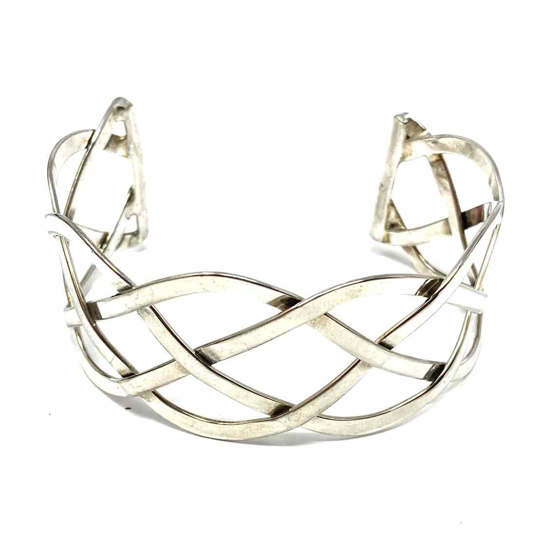 Mexico .925 Sterling Silver Braided Cuff