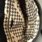 L.A.M.B. Khasi Black Top Handle Geometric Leather Messenger Bag