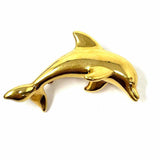 Carla 14K Yellow Gold Dolphin Brooch
