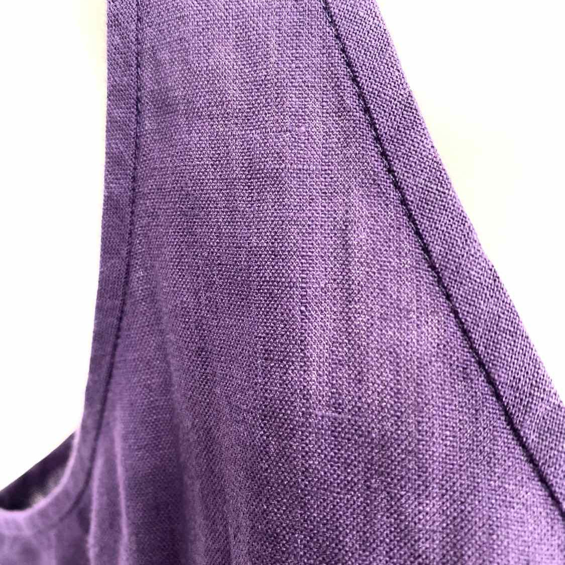 Eileen Fisher Women's Purple Sleeveless Pleated Size M Dress