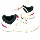 On Cloud The Roger Women's White Green Sz 7.5 Vegan Leather Color Block Sneakers