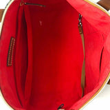 Dooney & Bourke Coated Canvas Black Green Dome Banana Leaf Satchel