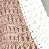 Hudson Gray Women's Pink White Size L V-Neck Crochet Vest