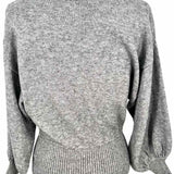Moth Women's Gray Size XS balloon sleeve Rayon Blend Sweater