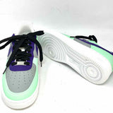 Nike Women's Multi-Color Size 9.5 Lace-up Leather Color Block Sneakers