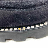 JIMMY CHOO Ronnie Women's Black Size 38.5/8.5 Penny Loafer Fur Lined Mules
