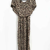Show Me Your Mumu Rowe Women's Beige Size M Layered Leopard Jump Suit