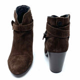 rag & bone Harrow Women's Brown Size 38.5/8 Block Heel Suede Bootie