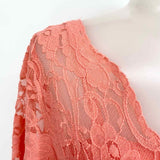 Bebe Women's Pink Size XS Midi Lace V-neck Date Night Dress