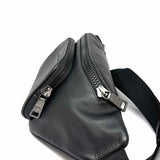 Coach Racer Waist CT754 Black Belt Bag Leather Crossbody