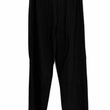 Ann Taylor Women's Black Size M 3 Piece Pinstripe Blazer Vest & Pants Set