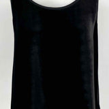 Eileen Fisher Women's Black Size 2 Tank Velvet Sleeveless