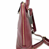 Dooney & Bourke Burgundy Zip-Around Saffiano Leather BackPack