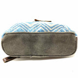 Myra Bags Canvas Blue / Gray Geometric BackPack
