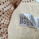 REFORMATION Women's Cream Size 6 mini Viscose Polka Dot Dress