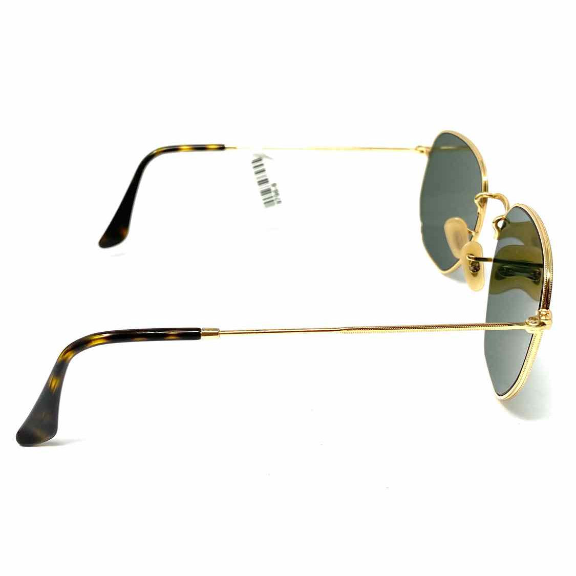 Ray Ban RB 3548-N Gold Hexagonal Made in Italy Sunglasses
