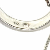 Swarovski Beaded Silver tone Pendant Ring Crystal Necklace
