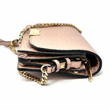 Burberry Madison Wallet on Chain Pink Envelope Grained Leather Crossbody