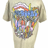 The Doors Women's Green Size M Crew Graphics T-shirt