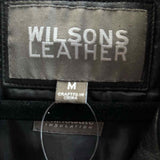 Wilson Women's Black Size M Zip Leather Jacket
