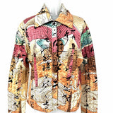 UbU Women's Multi-Color Size S Reversible Abstract Jacket