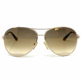 TOM FORD Charles Metal Brown Gold Tone Aviator Sunglasses
