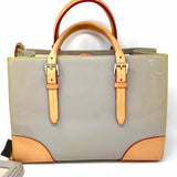 Dooney & Bourke Gray Patent Leather Tote w/ Pouch