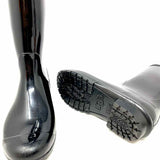 UGG Women's Black Size 8 Calf High Rubber Rain Boots