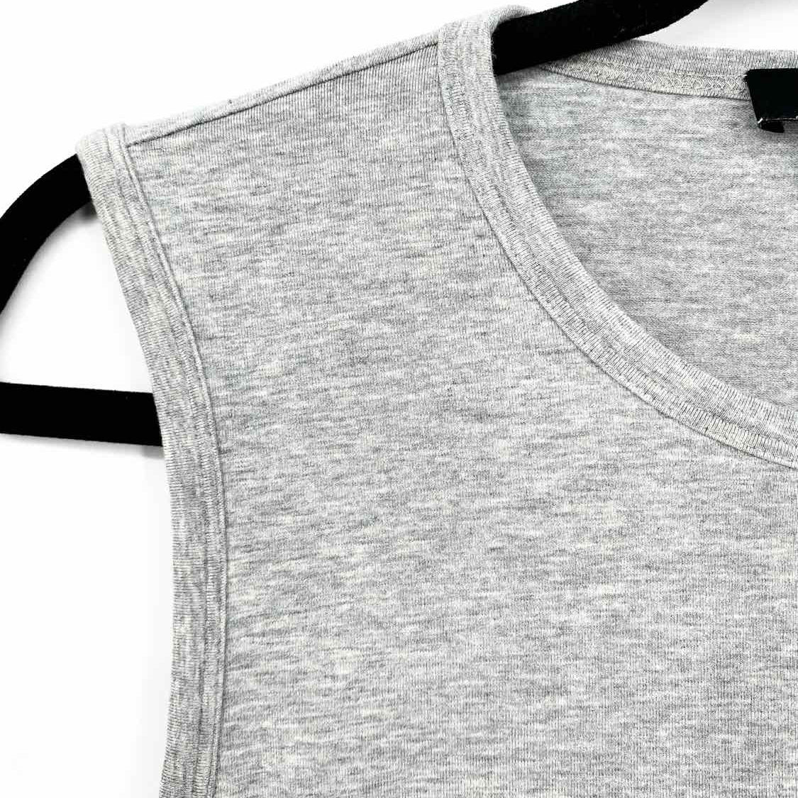 Theory Women's Gray Size M Side Cinch Sleeveless Dress