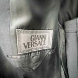 GIANNI VERSACE Men's Black 44 Suit